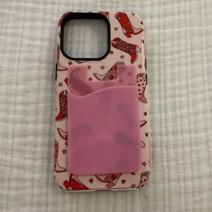 Stylish Pink Cowboy Boot Phone Case